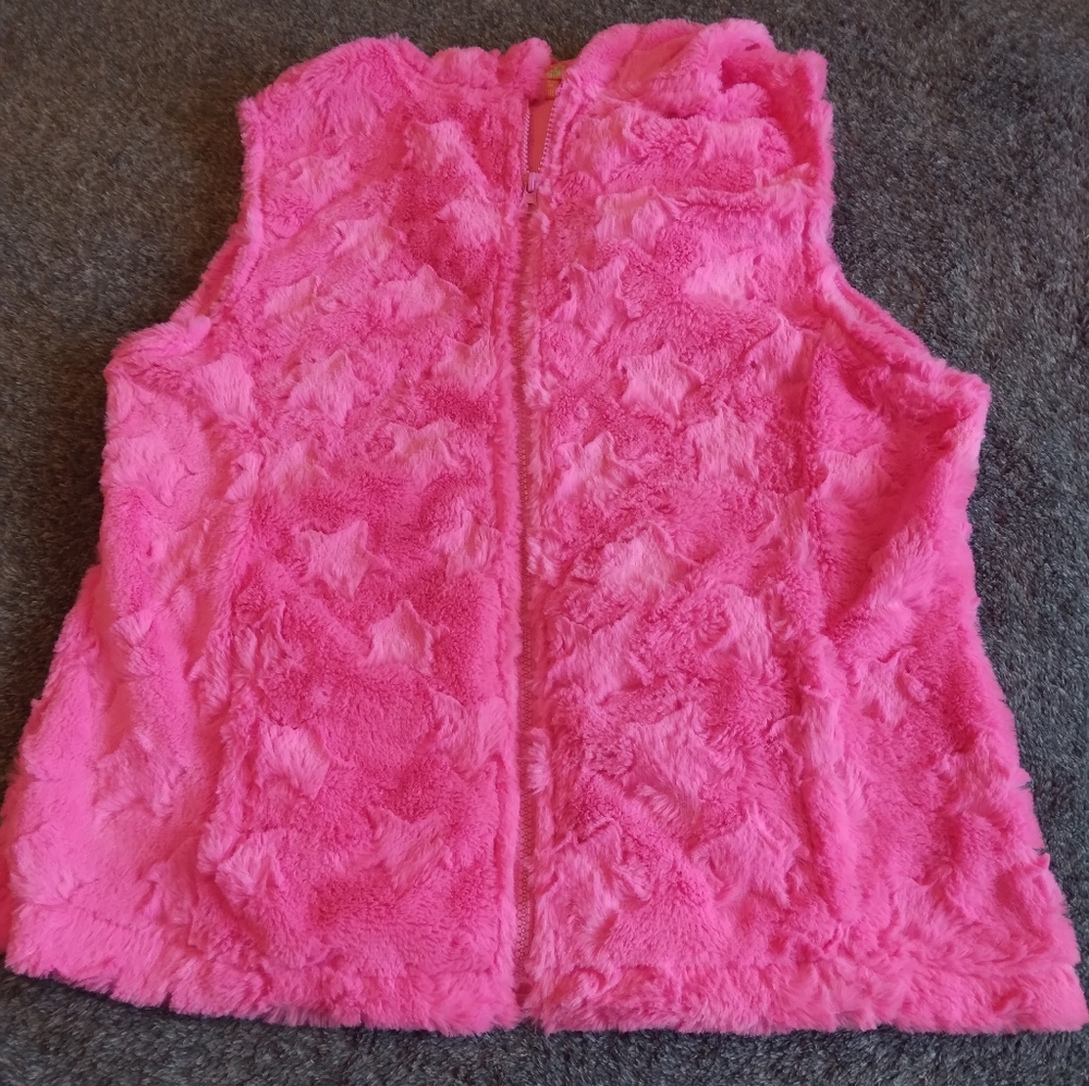 Chinky Minky hooded girls vest